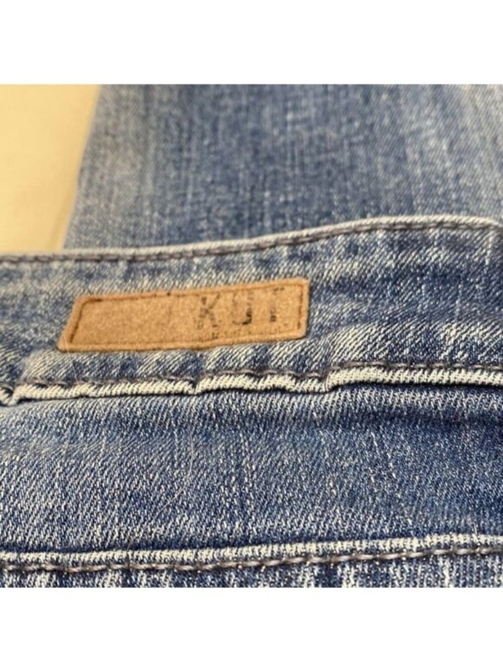 Kut From The Kloth Womens Distressed Blue Denim Jeans Size 4 Mid-Rise Casual Sty - Picture 6 of 7